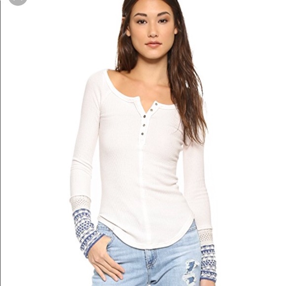 Free People Tops - Free People White Thermal